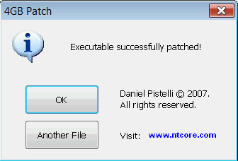 4GB Patch Success