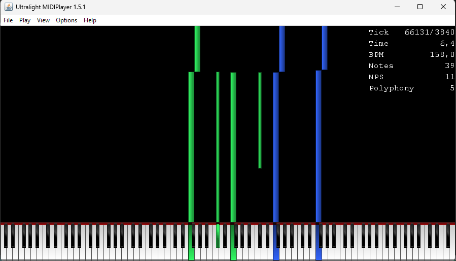 UMP playing a MIDI